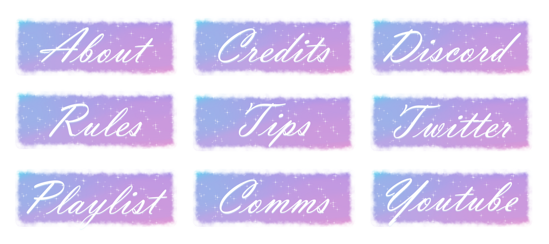 Panels for Manguavas on twitch